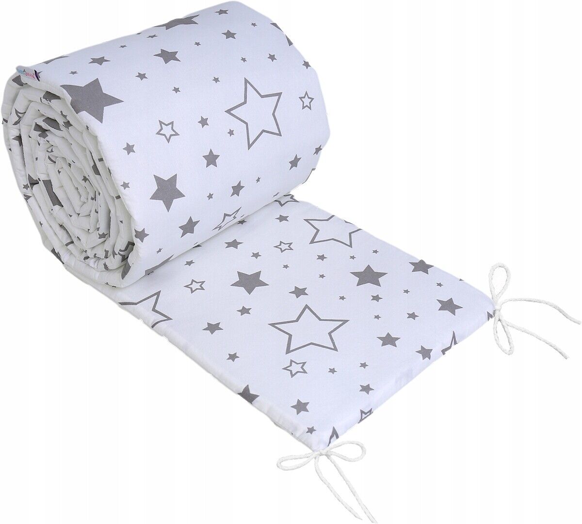 Baby Padded Straight Bumper Cotton PROTECTION 180cm To Fit Cot Milky Way