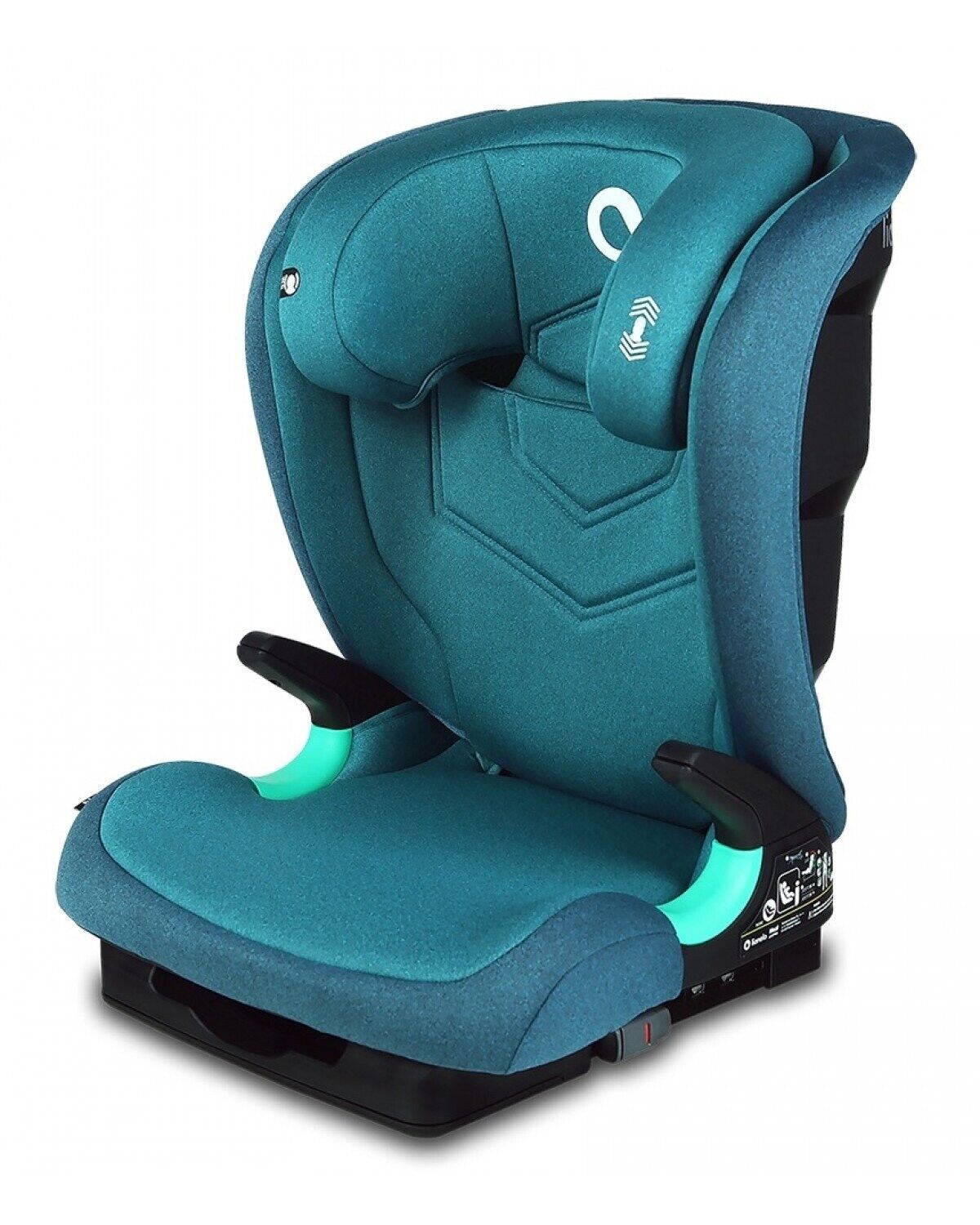 Green Turquoise Lionelo Car Seat ISOFIX Support Kids Child i-Size Neal 15-36 kg