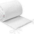 Baby Bedding Padded Cot Liner Cotton 180cm Half White