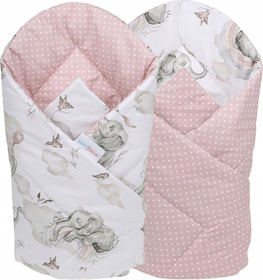 Baby Elephant on the cloud  Swaddle Wrap Newborn Bedding Blanket Sleeping Bag