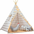 SMALL TEEPEE Wigwam Inddor Outdoor Kids Cotton Playhouse Tent Happy Savannah