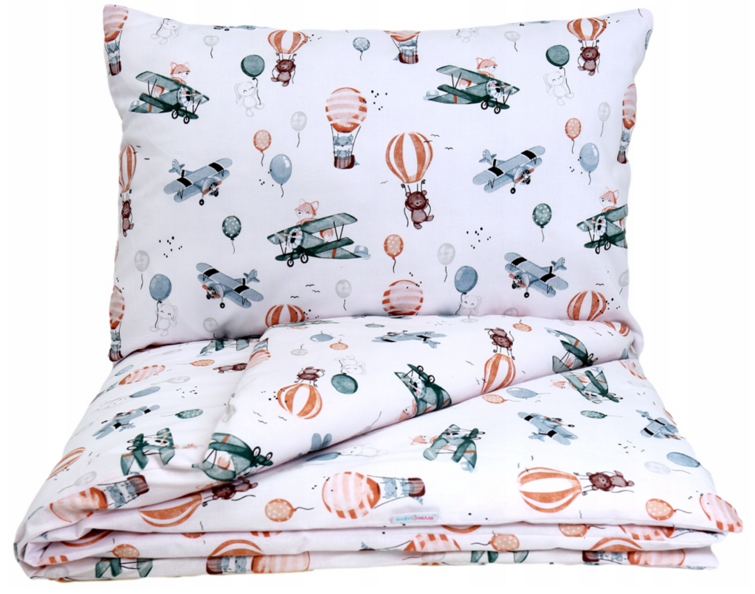 Baby 2pc Bedding Set fit Cradle/Moses basket/Pushchair 70x80cm Dreamy Flight