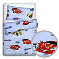 120x90 2Pc Baby Bedding Set Pillowcase Duvet Cover Cars