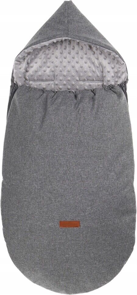 Dimple Dark Grey/Grey Universal Hooded Footmuff Pushchair Stroller Buggy