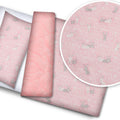 VELVET BLANKET + PILLOW SET LUXURY BABY INFANT NURSERY WARM 75X100 BUNNY PINK