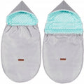 Stroller Buggy Dimple Light Grey/Mint Universal Hooded Footmuff Pushchair