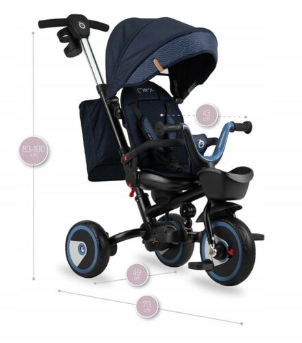 Three-Wheeled Bike Trike Stroller Momi IVIDIA FLOW 5-in-1