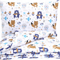 Baby 2pc Bedding Set fit Crib/Cradle/Moses basket/Pushchair 70x80cm Animals Navy