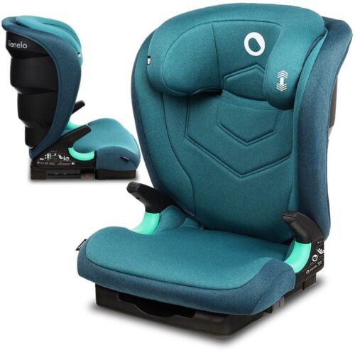 Green Turquoise Lionelo Car Seat ISOFIX Support Kids Child i-Size Neal 15-36 kg