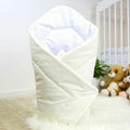 Baby Swaddle Wrap Newborn Bedding Blanket Cotton Sleeping Bag Cream