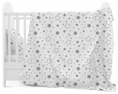 BABY Milky Way 3Pc Bedding Set Cotton Pillow Duvet Bumper Fit Cot 120x60cm - MyHappy Baby