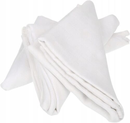 Baby Muslin Nappies Cloth Diaper Cotton 3-PACK 70x70cm White