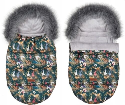 Fauna and Flora Baby Footmuff Collar Stroller Pushchair Sleeping Bag Husky Warm