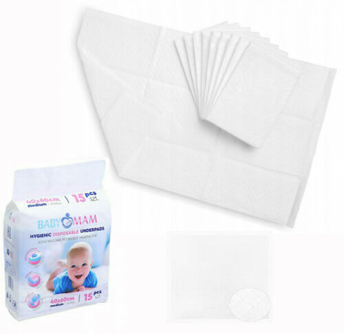 Baby Disposable Changing Mats Underpads Bed Cot Waterproof 60 x 40cm 30 sheets