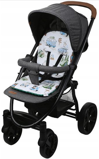 Universal Seat Liner Pushchair Double Sided Buggy Stroller 71x35cm Green/ Camping