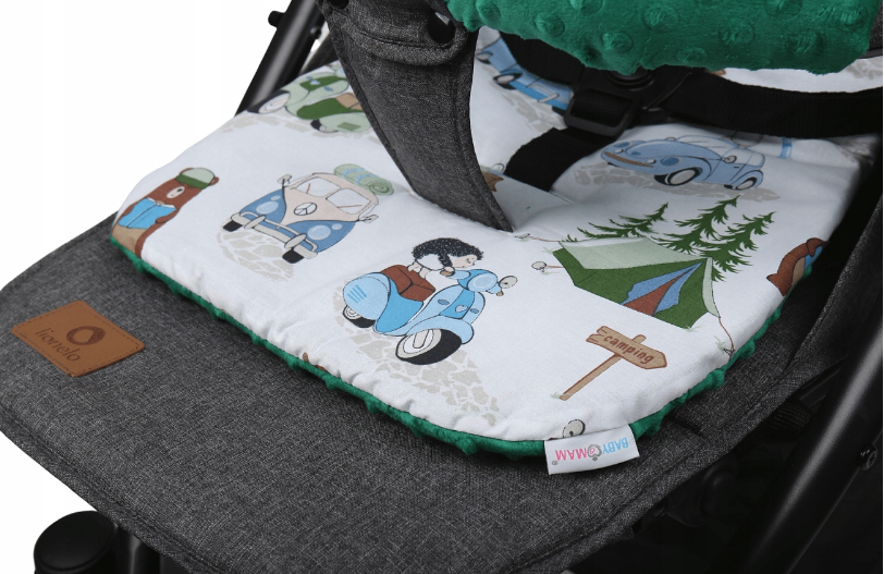 Universal Seat Liner Pushchair Double Sided Buggy Stroller 71x35cm Green/ Camping