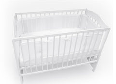 Cot Mesh Liner 2 parts Breathable Comfort White - MyHappy Baby