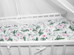Baby Cot Bedding Set 9pc Fit Cot Bed 140x70cm Garden Flowers - MyHappy Baby