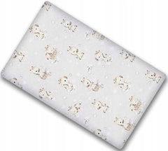 Baby Fitted Toddler Bed Sheet Printed 100% Cotton Mattress 160x80cm Giraffe - MyHappy Baby