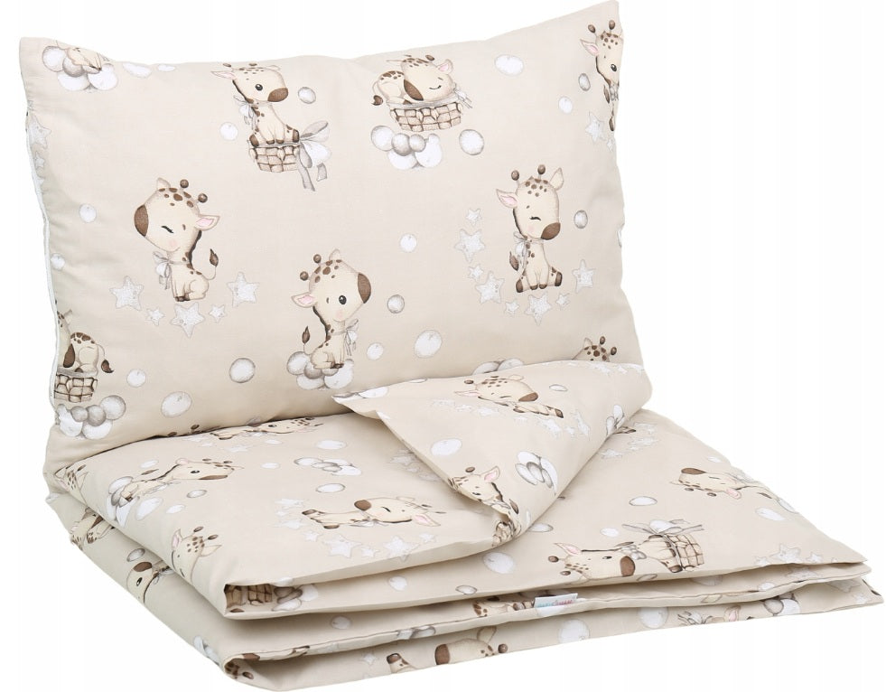 120x90 2Pc Baby Bedding Duvet Cover Set fit Cot Cotton Giraffe