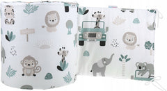 Padded Bumper To Fit Baby Cot Bed All-Round Cotton 420cm On Safari - MyHappy Baby