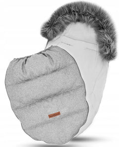 Universal Footmuff Husky Babymam Light Grey/ Grey - MyHappy Baby