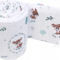 Padded Bumper To Fit Baby Cot Bed All-Round Cotton 420cm Fairy-tale Forest
