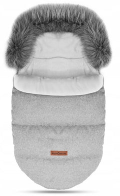 Universal Footmuff Husky Babymam Light Grey/ Grey - MyHappy Baby