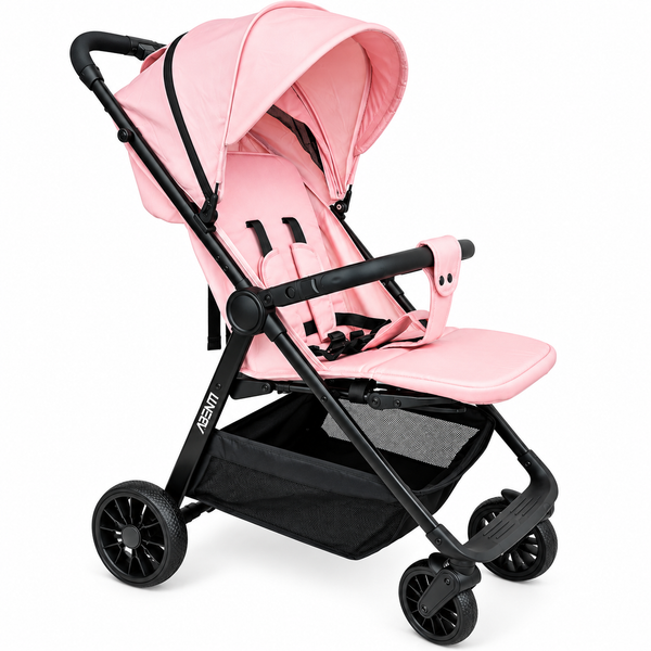 ABENTI Cortona Lightweight Baby Stroller Compact, Stylish & Easy to Fold ( Pink)