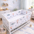 3Pc Baby Bedding Set Bumper All-round Pillow Duvet Fit Cot 120x60cm Dreamy Flight