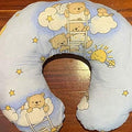 Baby Feeding Pillow Cotton Newborn Ladder Blue
