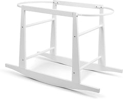 Rocking Stand for Moses Basket Wicker & Palm White - MyHappy Baby