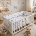 5Pc Baby Bedding Set Bumper All-round Pillow Duvet Fit Cot 120x60cm Dreamy Flight