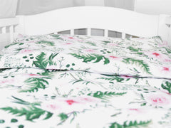 Baby Cot Bedding Set 9pc Fit Cot 120x60cm Garden Flowers - MyHappy Baby