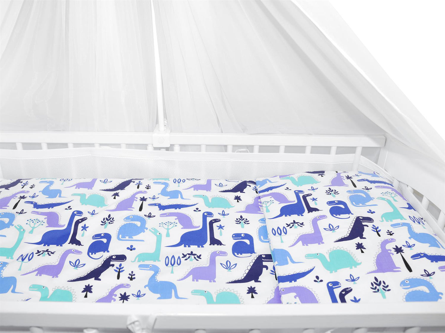 Baby Cot Bedding Set 9pc Fit Cot 120x60cm Dino