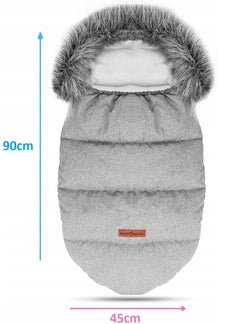 Universal Footmuff Husky Babymam Light Grey/ Grey - MyHappy Baby
