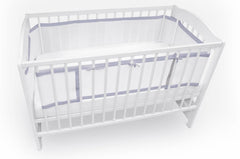 Cot Mesh Liner 2 parts Breathable Comfort Grey - MyHappy Baby