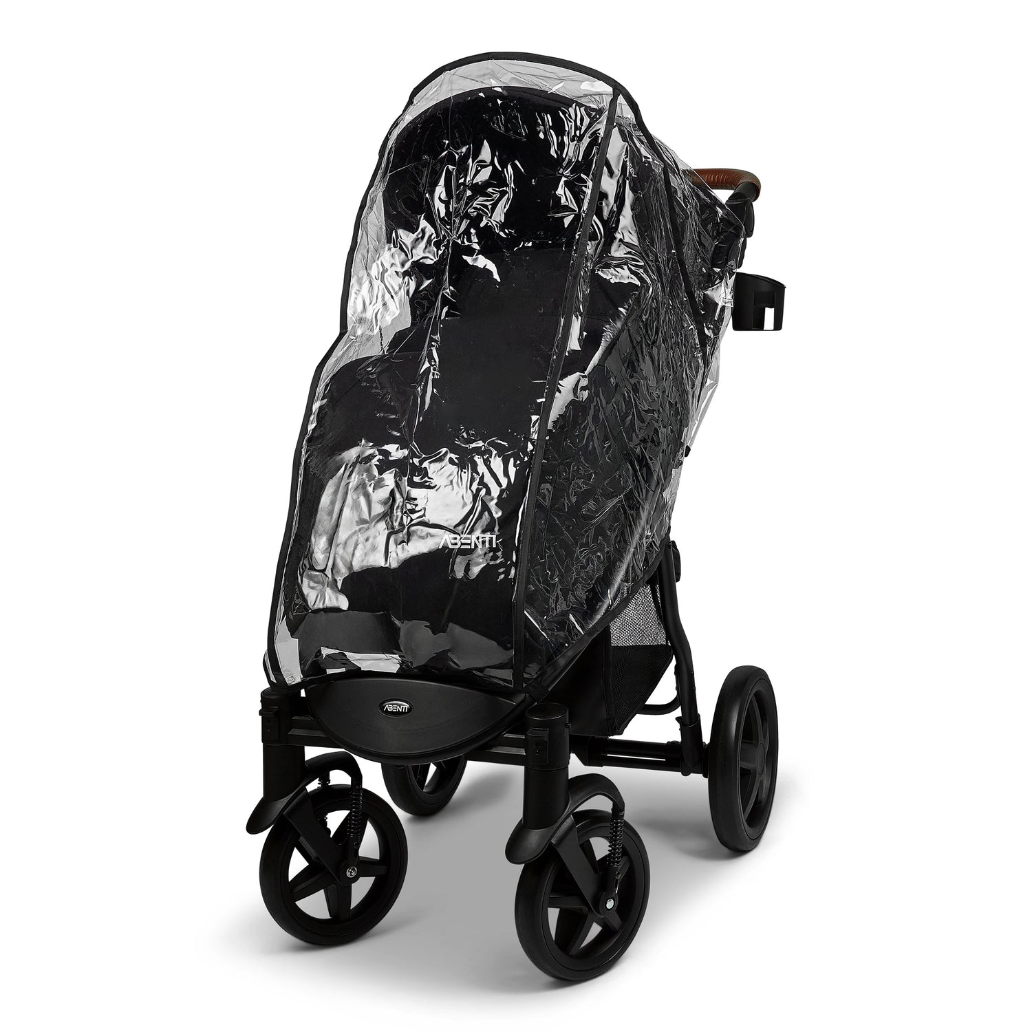 Pushchair Abenti Arezzo Pram Stroller Buggy Footmuff Rain Cover Baby Compact Black