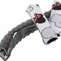 3 Piece Soft Padded Reversible Pushchair Stroller Strap Pads & Bumper Bar Cover Set – Graphite/Mouse