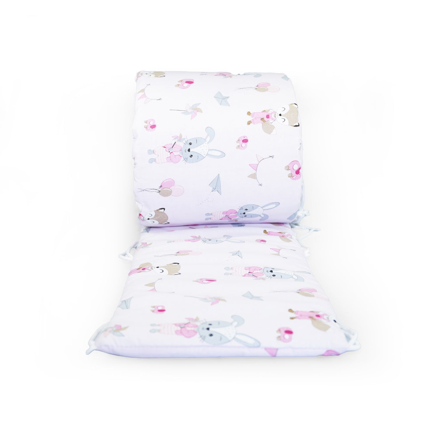 Baby Bedding BUMPER 190 cm Half CotBed Fox and Rabbit