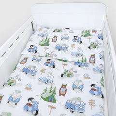 Baby Cot Bedding Set 3Pc Fit Cot 120x60cm Camping - MyHappy Baby