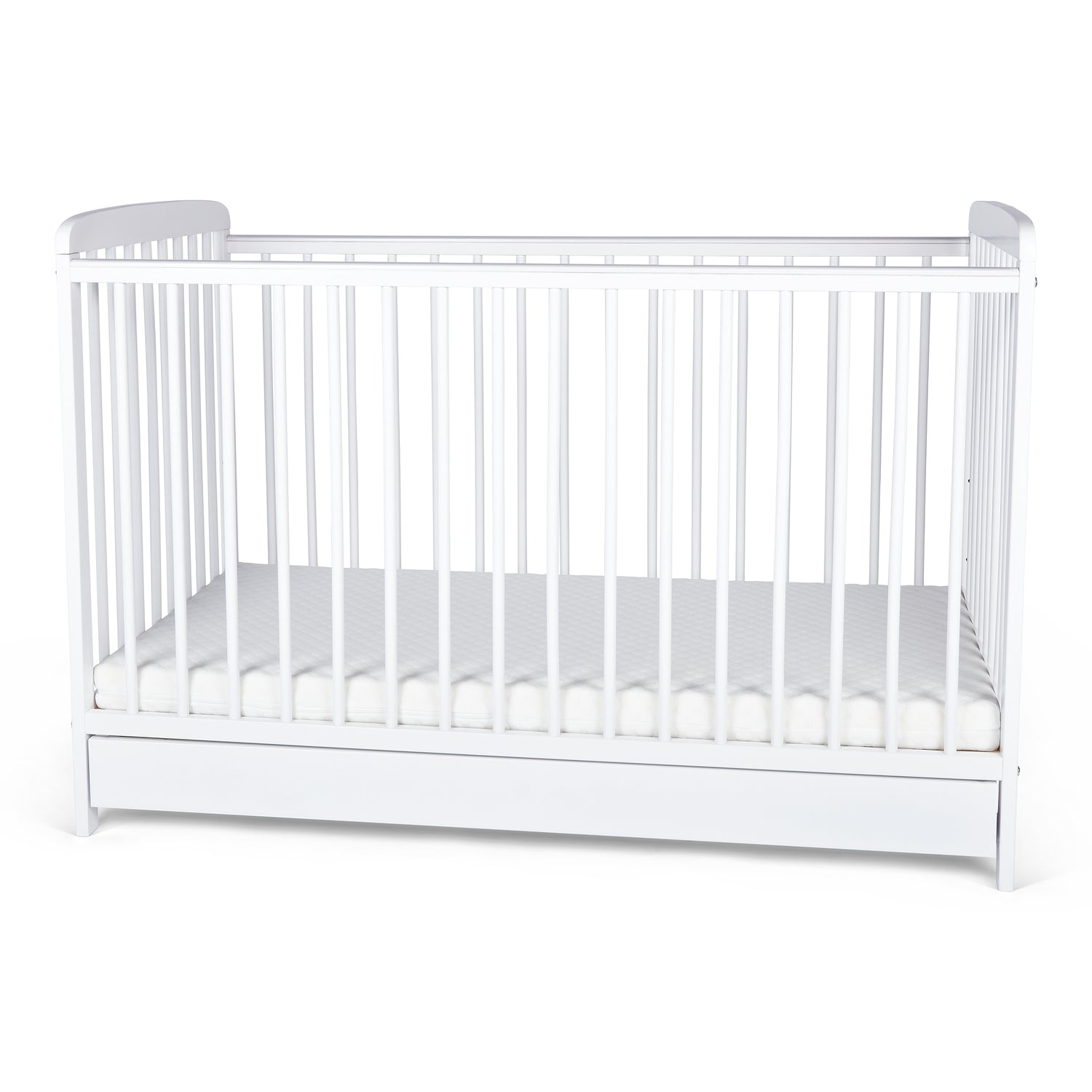 Luxury Baby Cot Crib Oliver with Drawer and Free Mattress 120x60cm