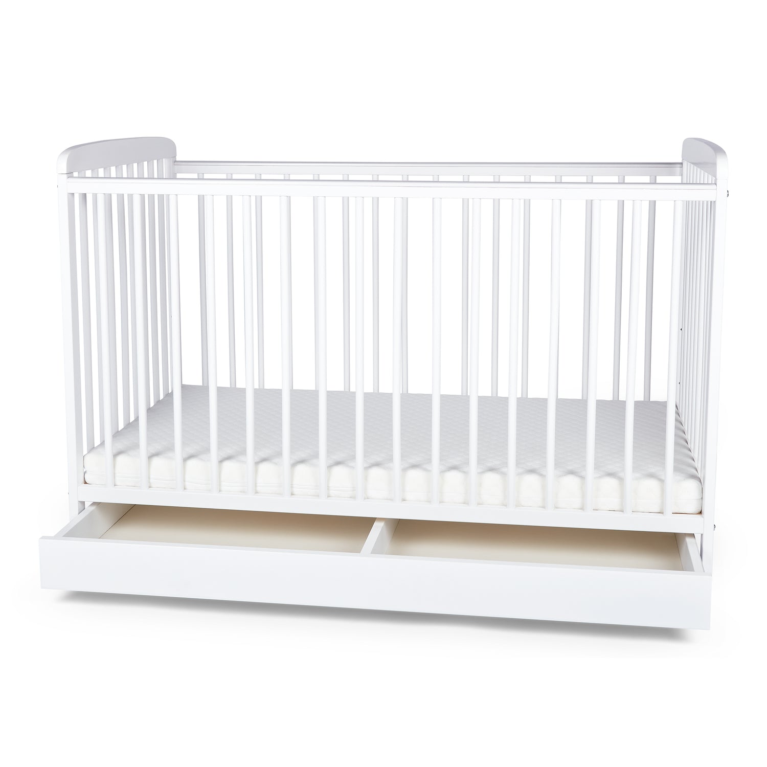 Luxury Baby Cot Crib Oliver with Drawer and Free Mattress 120x60cm