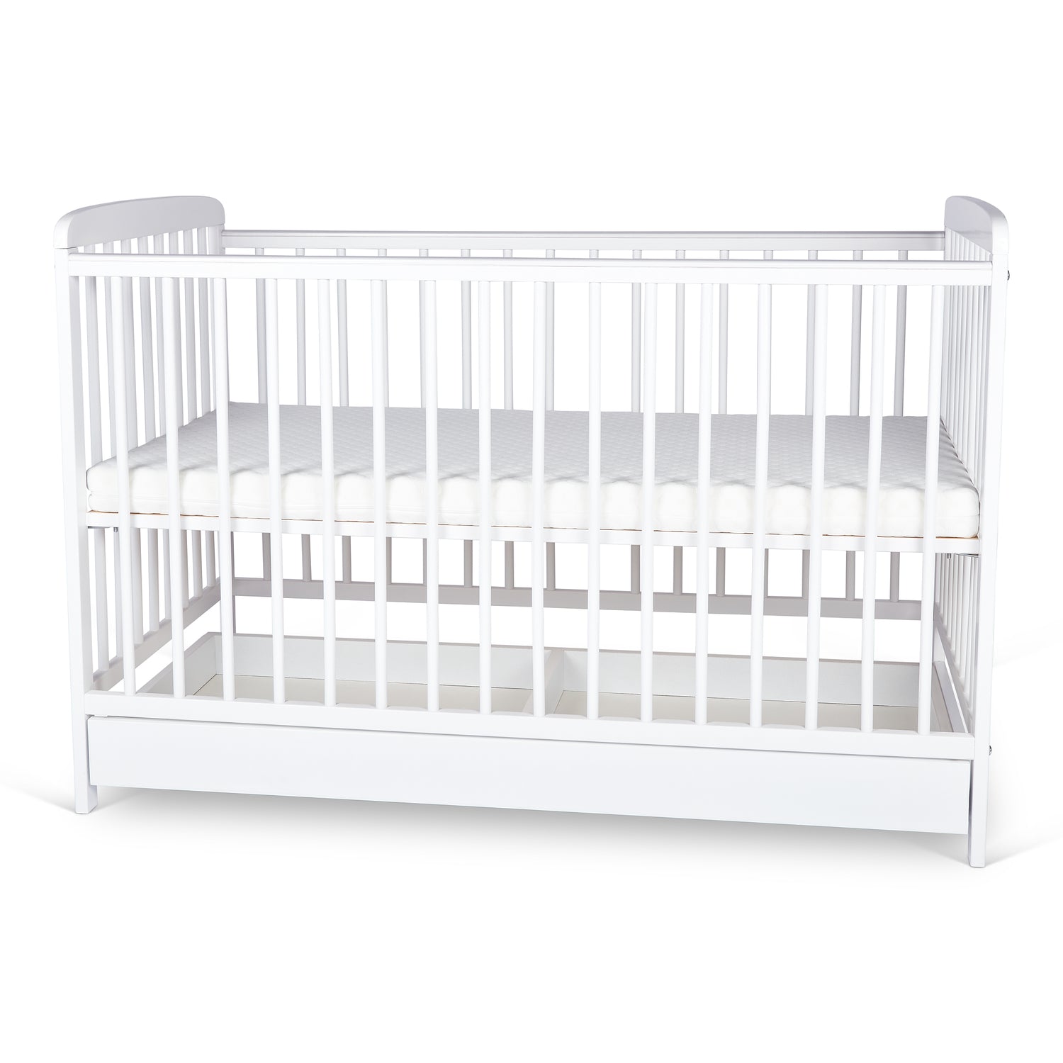 Luxury Baby Cot Crib Oliver with Drawer and Free Mattress 120x60cm