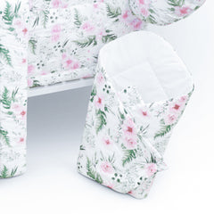 Baby Cot Bedding Set 14Pc Fit Cot 120x60cm Garden Flowers - MyHappy Baby