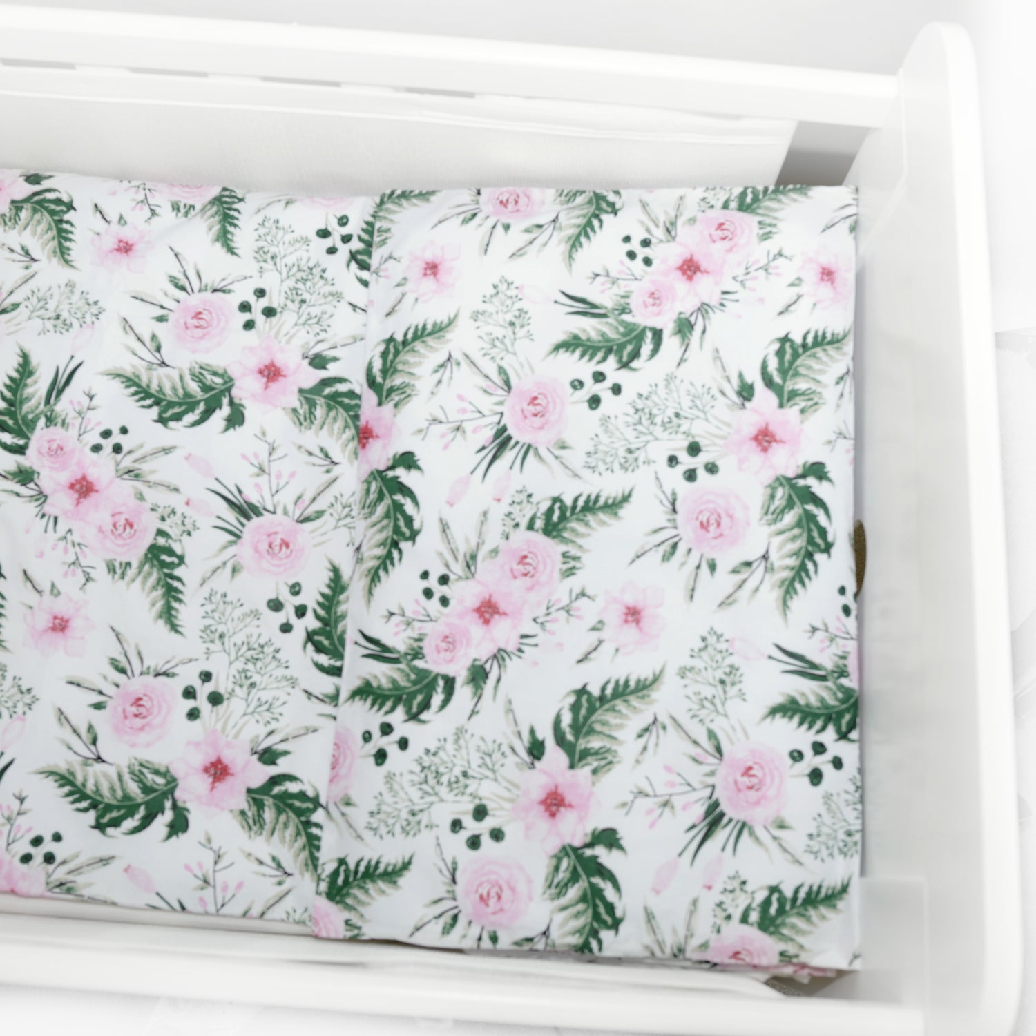 Baby Cot Bedding Set 6Pc Fit Cot 120x60cm Garden Flowers