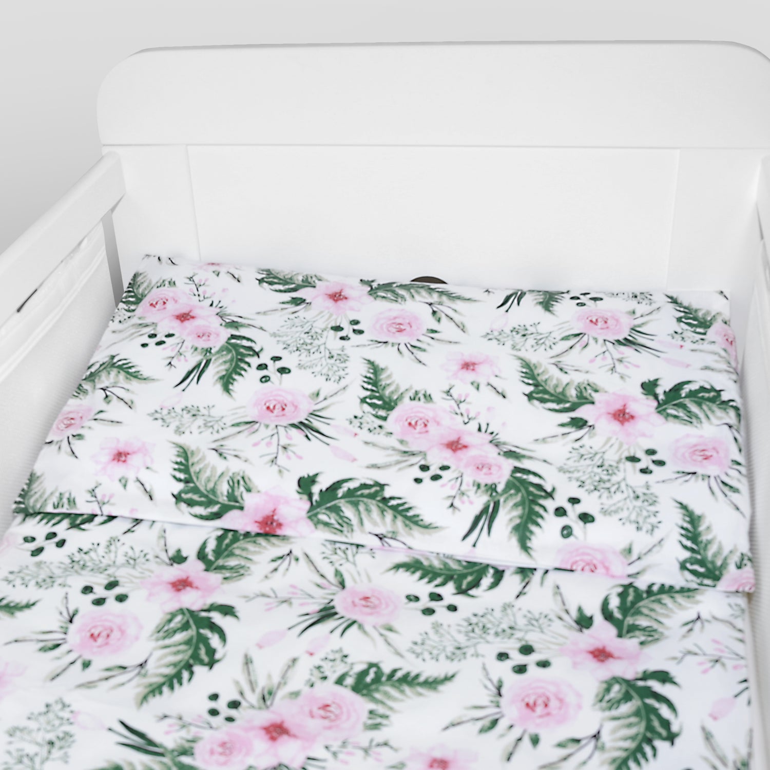 Baby Cot Bedding Set 6Pc Fit Cot bed 140x70cm Garden Flowers