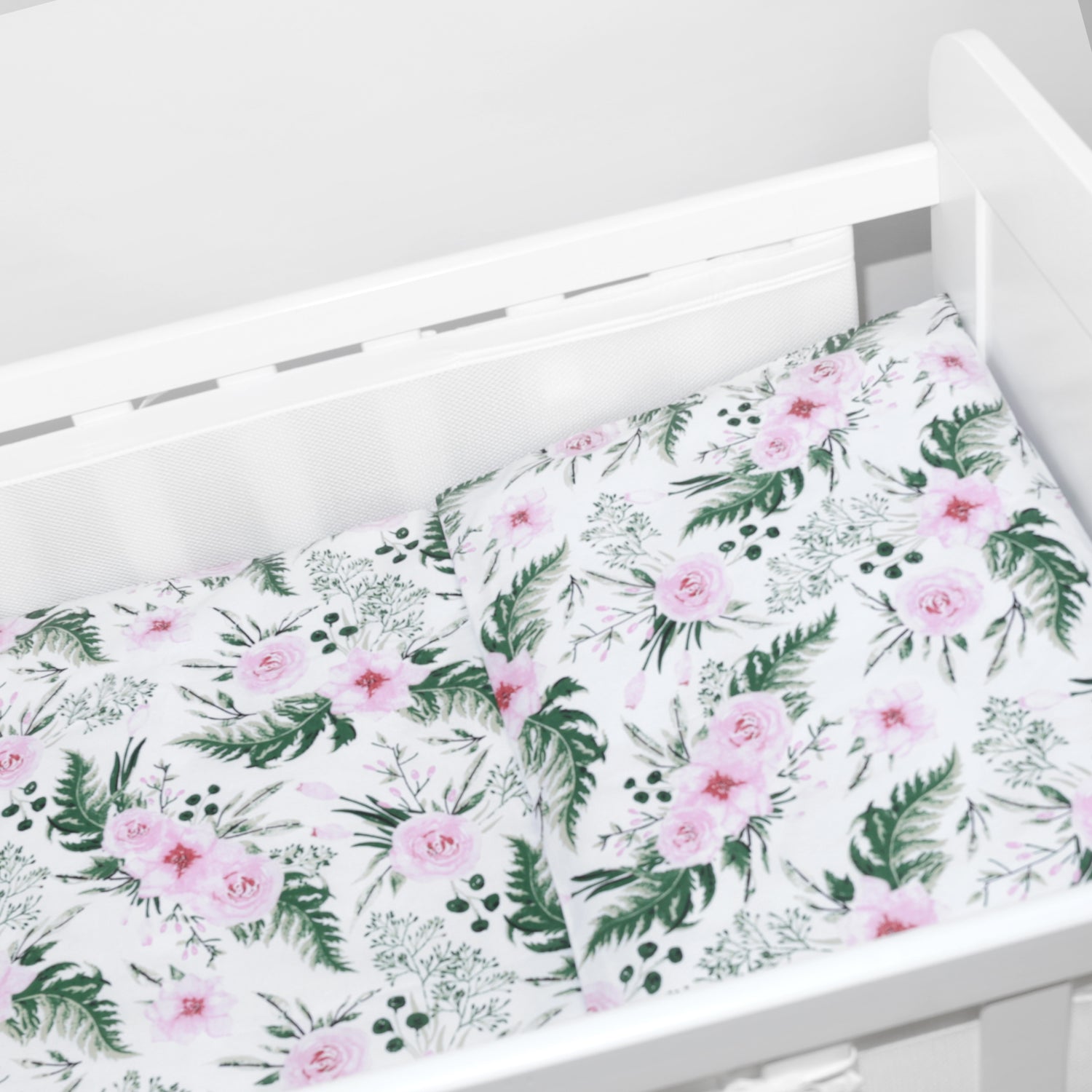 Baby Cot Bedding Set 6Pc Fit Cot bed 140x70cm Garden Flowers