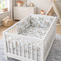 Baby 3Pc Bedding Set Pillow Duvet Bumper Fit Cotbed 140x70cm Green Glade