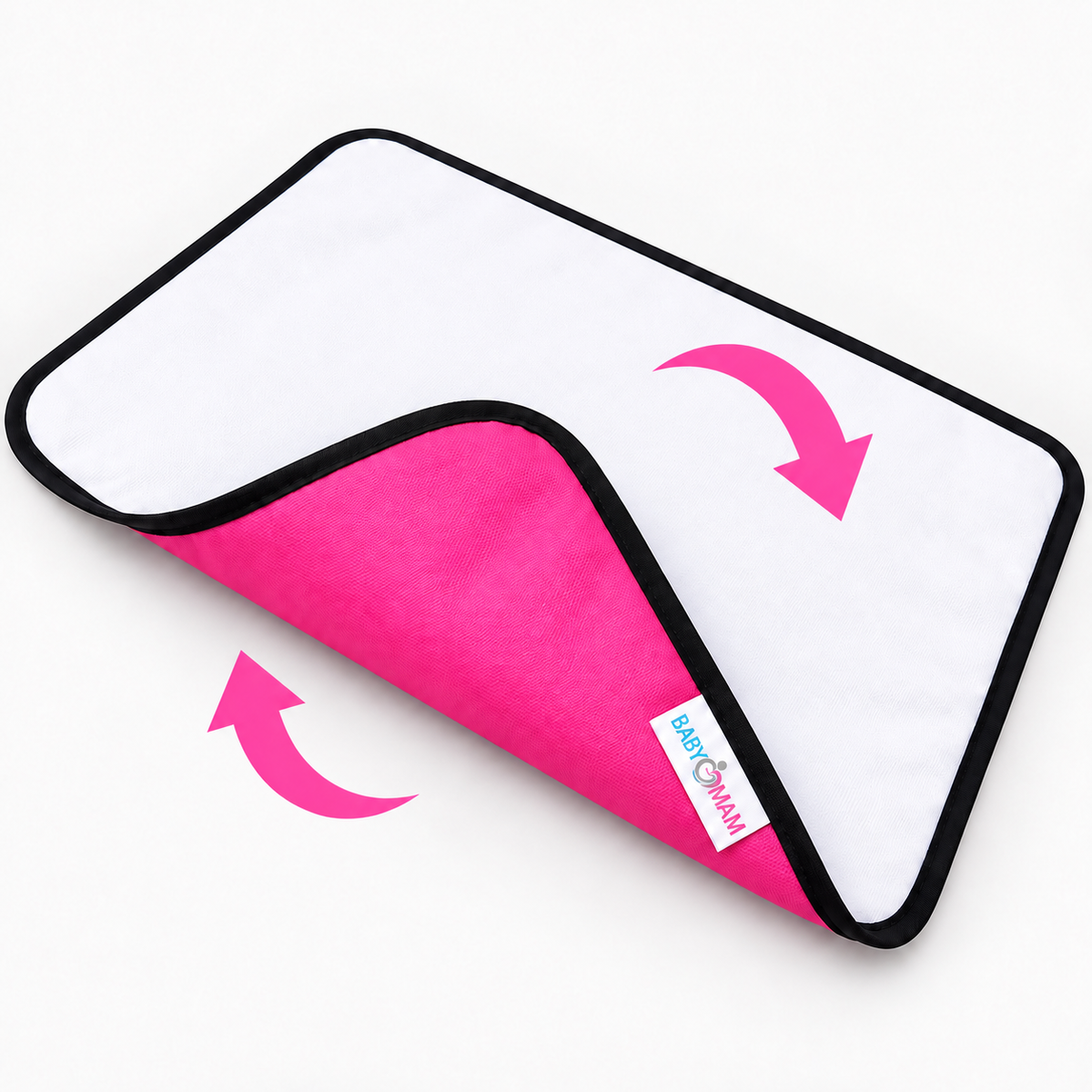 Portable Baby Changing Mat  Waterproof, Reversible & Foldable Travel Nappy Changing Pad (Pink)